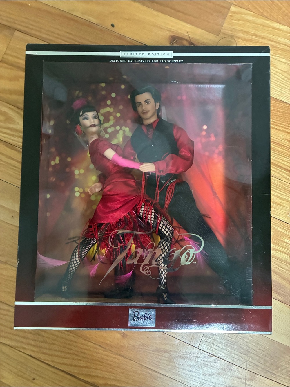 2002 Barbie Red and Black Tango Dance Duo